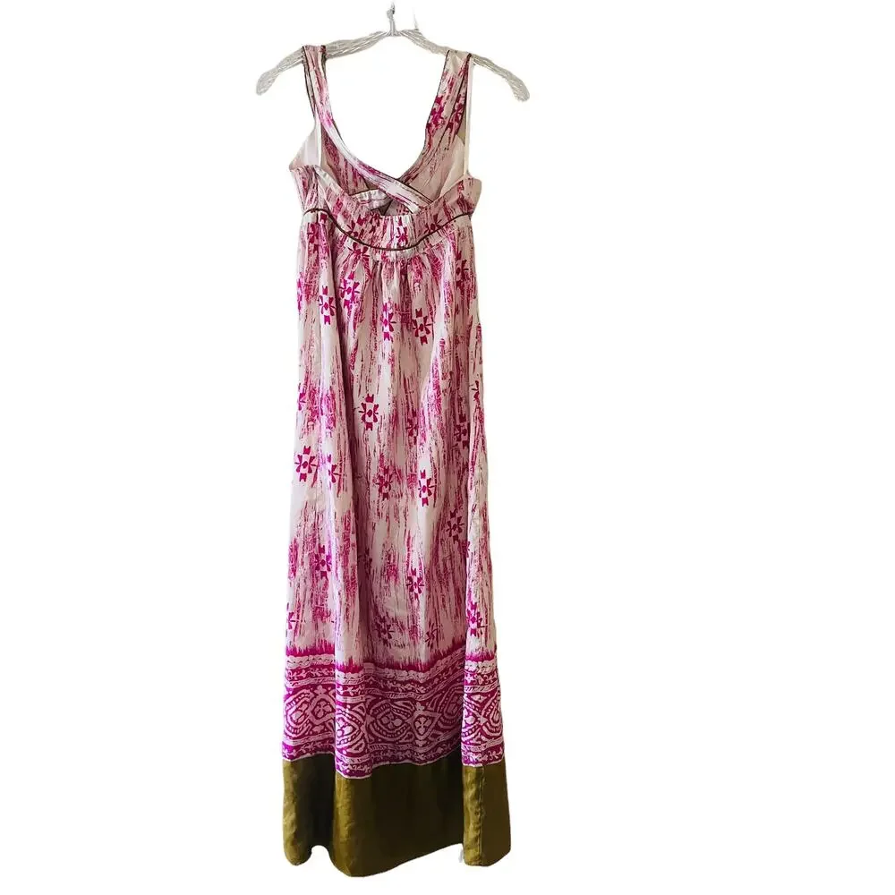 Ann Taylor Loft Aztec Print Multicolored Maxi Dress Size 0 - Picture 3 of 9